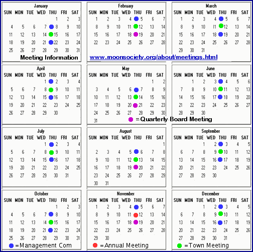 Eastern Hemisphere Meeting Dates