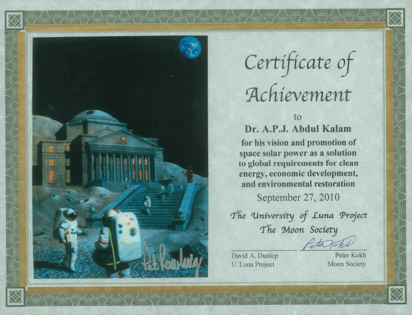 Example of U-Luna Certificate